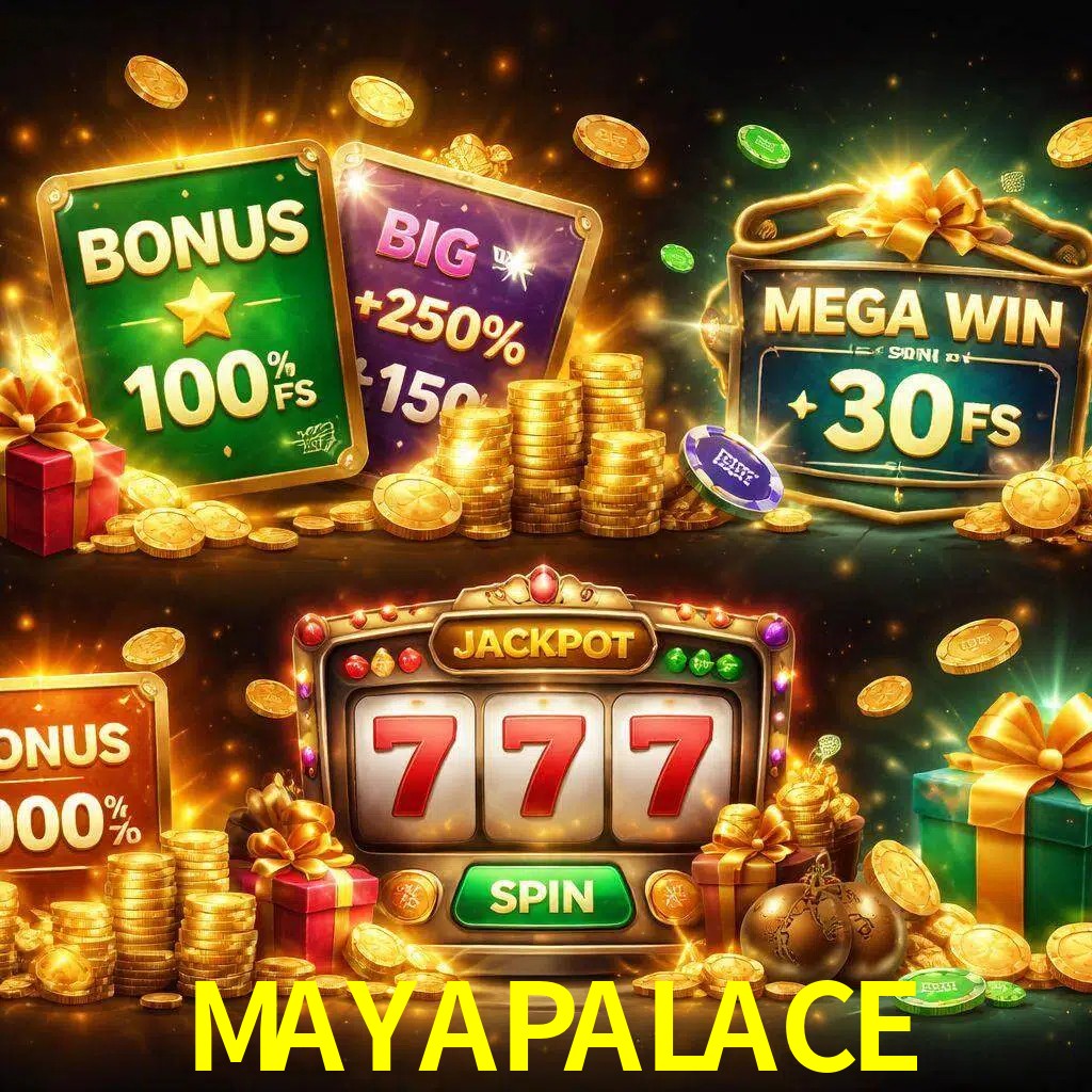 Tipos de bonos MAYAPALACE incluyendo recompensas de bienvenida y promociones continuas